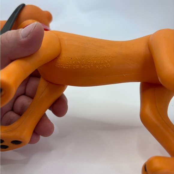 Vintage 1960s-70s Pluto Dog Mickey Walt Disney R. Dakin 10” Plastic Toy Figure - Picture 5 of 5